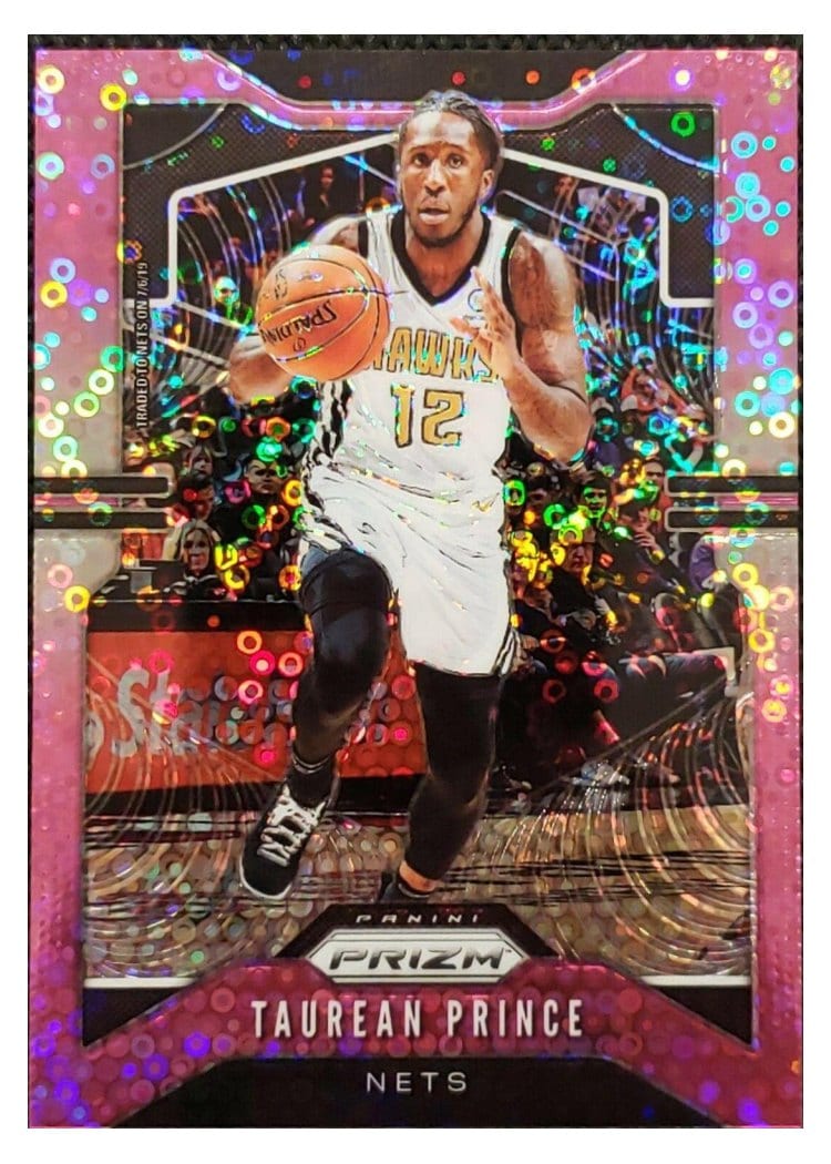 2019-20 Panini Prizm Base Set Taurean Prince Fast Break Prizm Pink #203 card