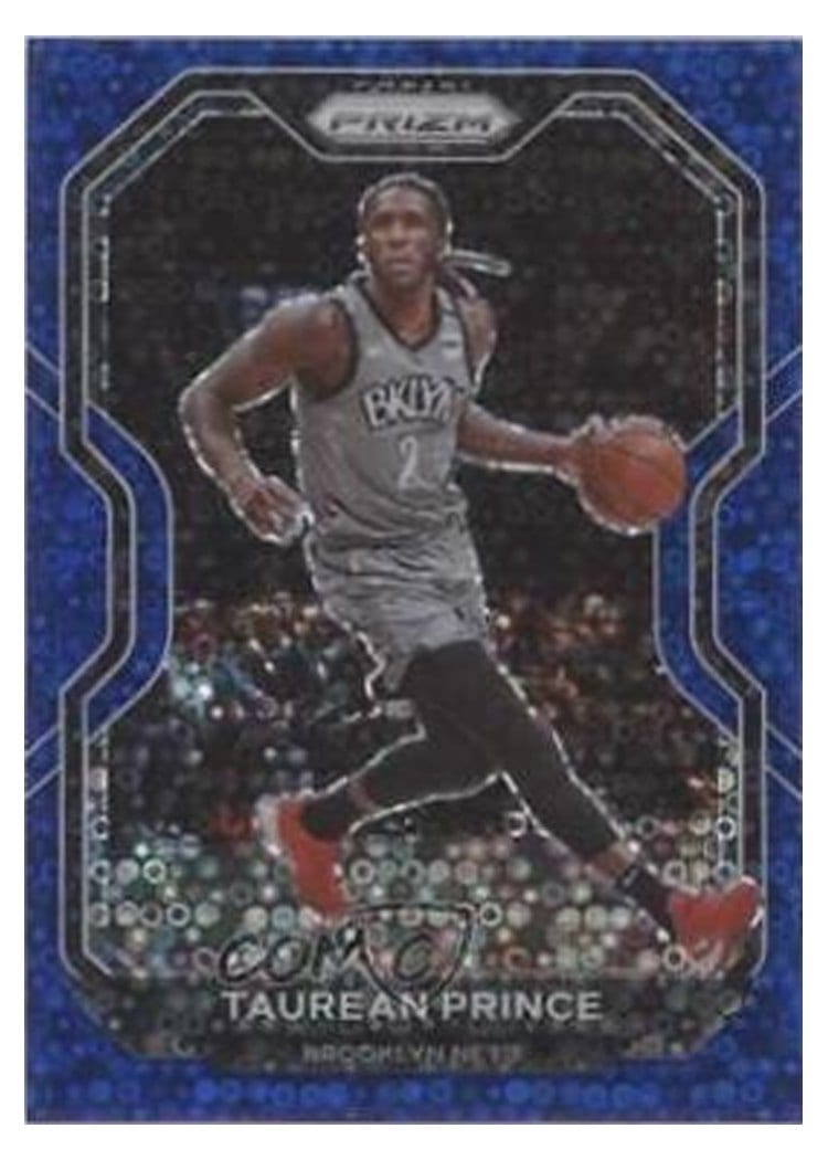 2020-21 Panini Prizm Base Set Taurean Prince Fast Break Blue Prizm #150 card