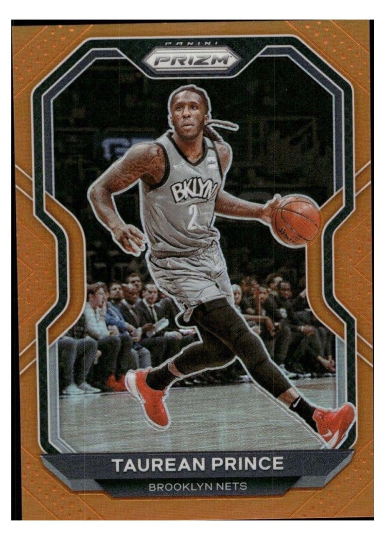 2020-21 Panini Prizm Base Set Taurean Prince Orange Prizm #150 card