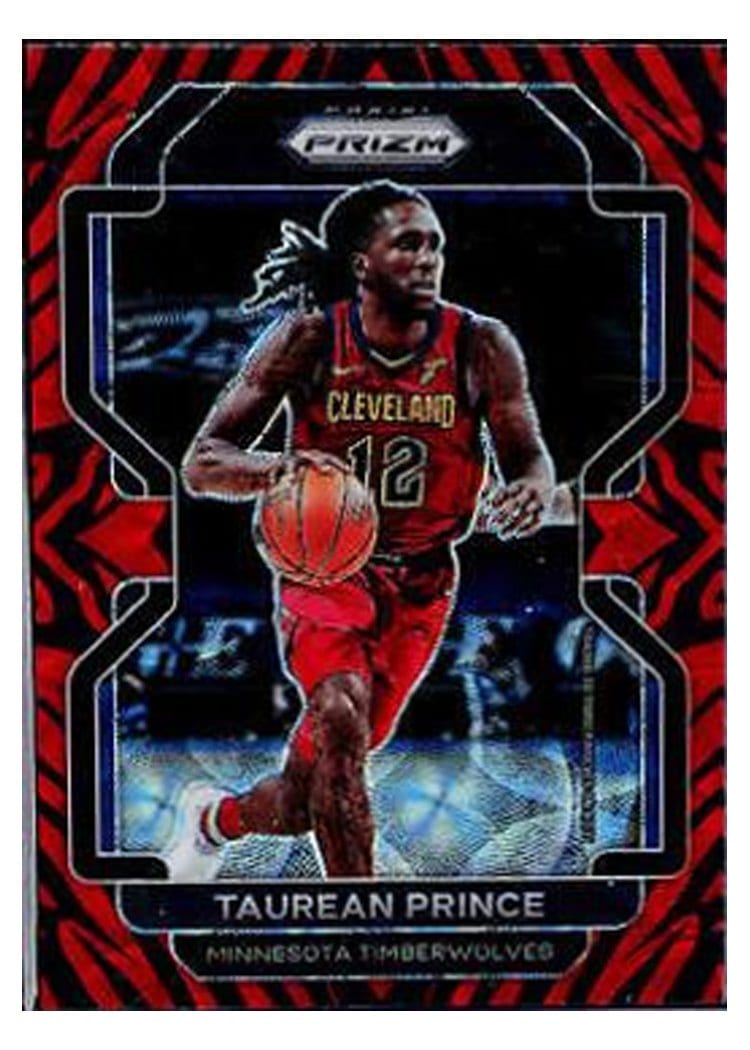 2021-22 Panini Prizm Base Set Taurean Prince Tiger Stripe Choice Prizm #159 card