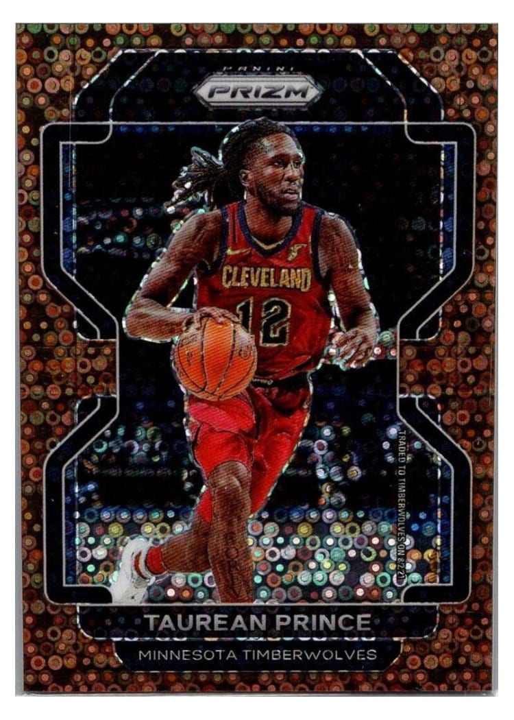 2021-22 Panini Prizm Base Set Taurean Prince Fast Break Bronze Prizm #159 card