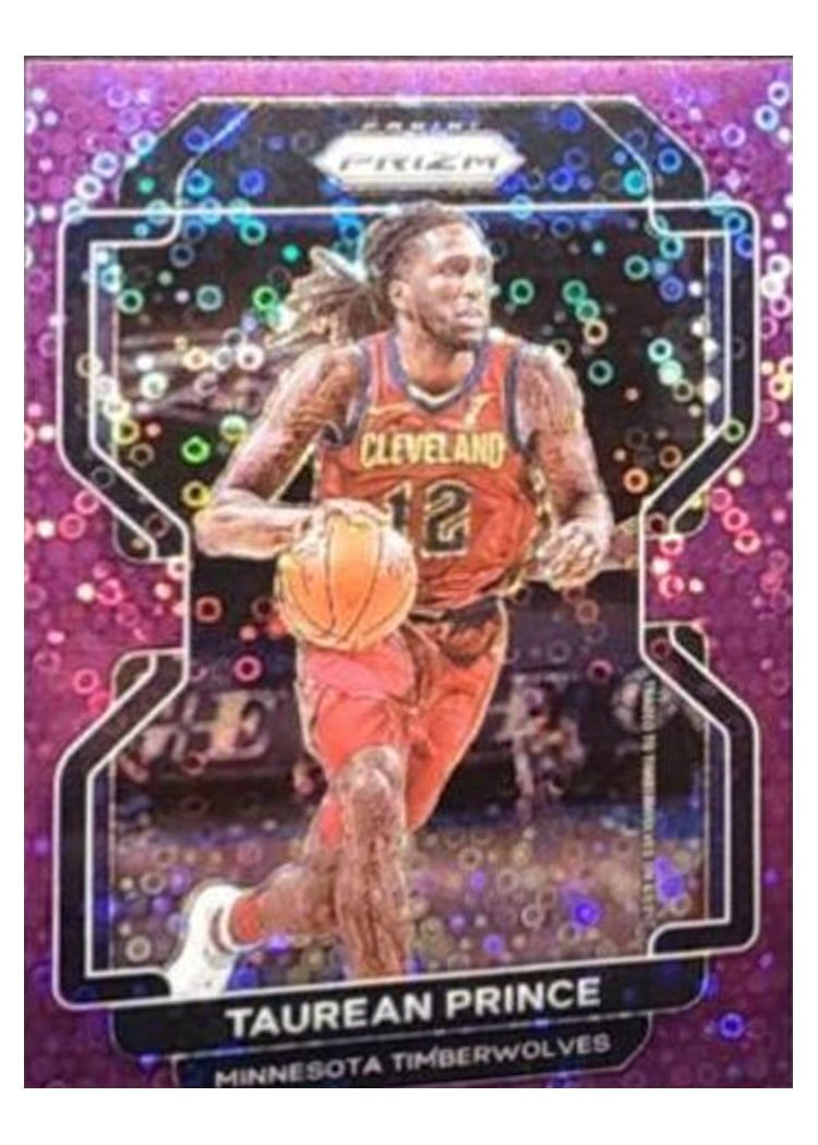 2021-22 Panini Prizm Base Set Taurean Prince Fast Break Purple Prizm #159 card