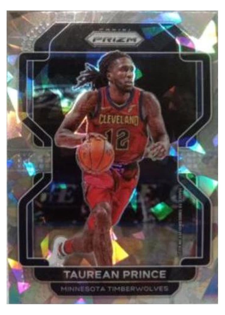 2021-22 Panini Prizm Base Set Taurean Prince Silver Wave #159 card