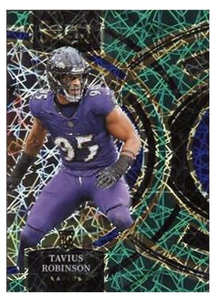 2023 Panini Select Base Set Tavius Robinson Green Prizm #114 card