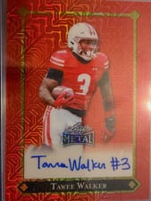2025 Leaf Metal 92 Autographs Tawee Walker #92L-TW1 card