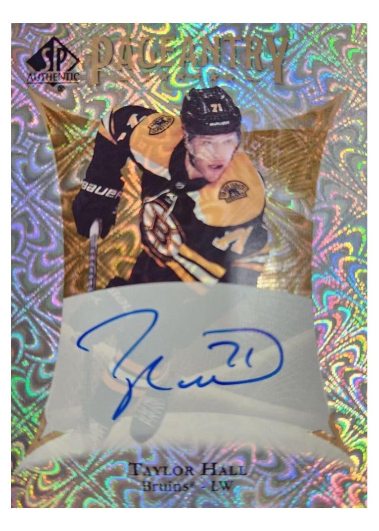 2022-23 SP Authentic 2021 Update - Pageantry Autograph Parallel Taylor Hall #P-37 card