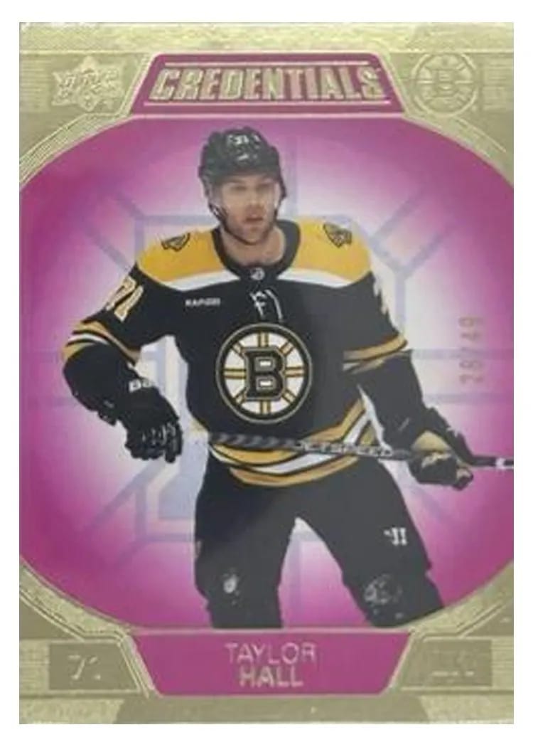 2022-23 Upper Deck Credentials Base Set Taylor Hall #9 card