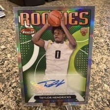2023-24 Finest Rookie Finest Autographs Taylor Hendricks #RFA-TH card