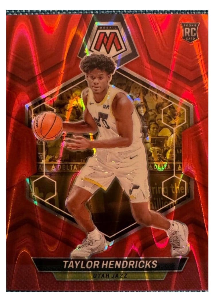 2023-24 Panini Mosaic Base Set Taylor Hendricks #221 card
