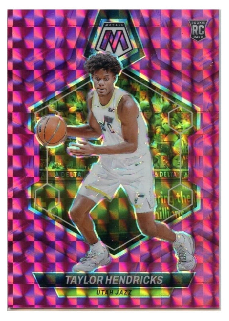 2023-24 Panini Mosaic Base Set Taylor Hendricks #221 card