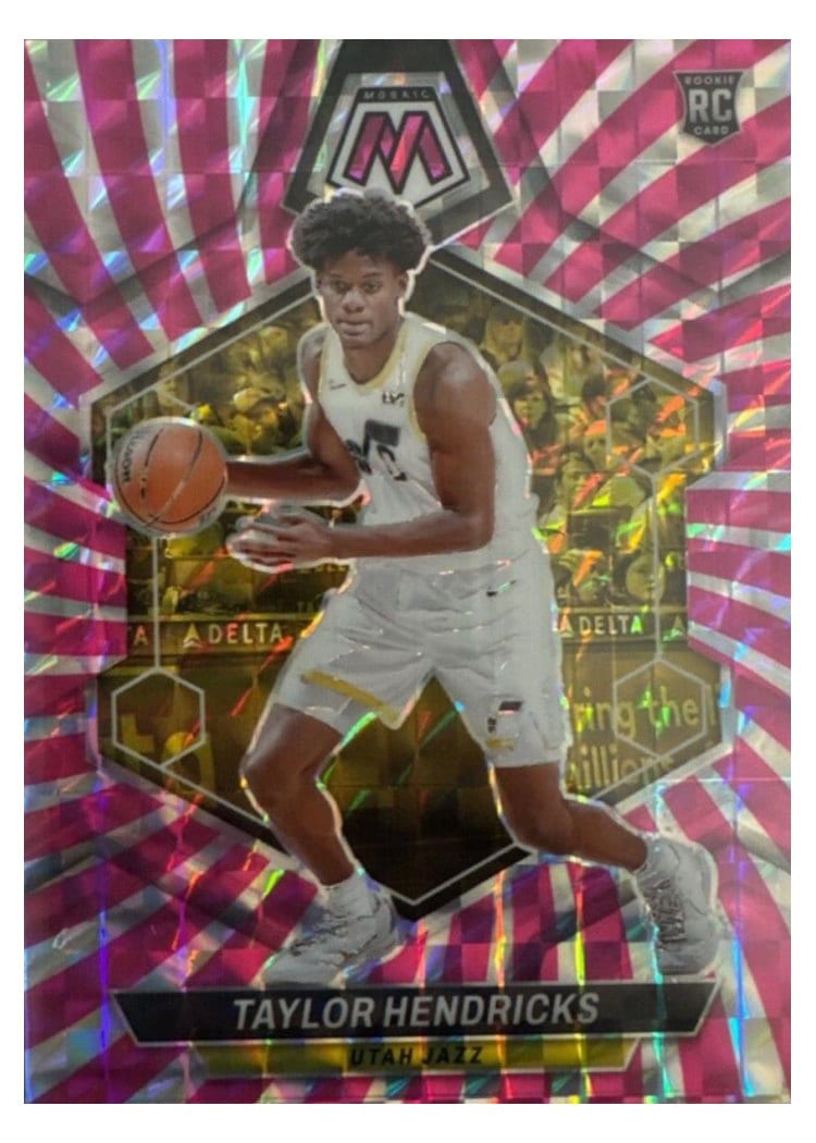2023-24 Panini Mosaic Base Set Taylor Hendricks #221 card
