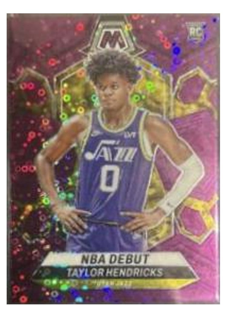 2023-24 Panini Mosaic Base Set Taylor Hendricks #261 card