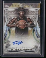 2024-25 Topps Inception Grail Chasing Signatures Taylor Hendricks #GCS-TH card