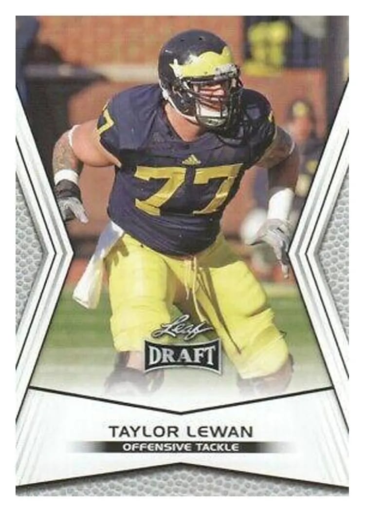2014 Leaf Draft Taylor Lewan #85 card