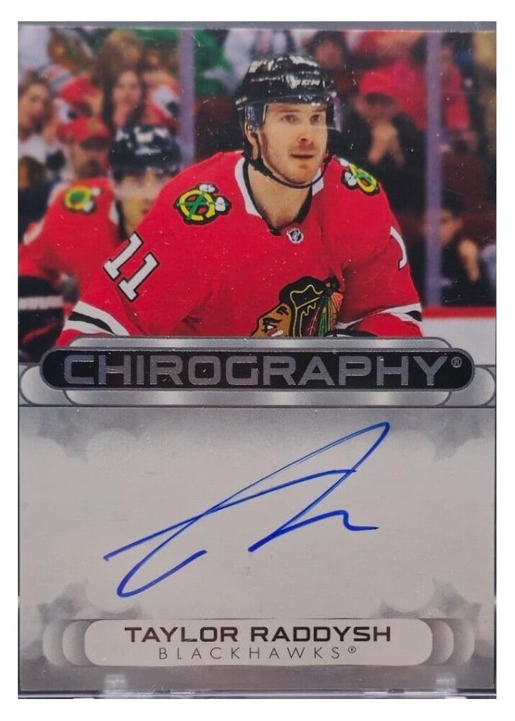 2023-24 SP Authentic Chirography Taylor Raddysh #C-TR card