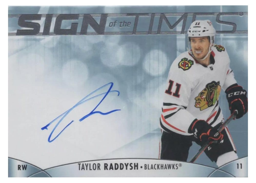 2023-24 SP Authentic Sign of the Times Auto Taylor Raddysh #SOTT-TR card