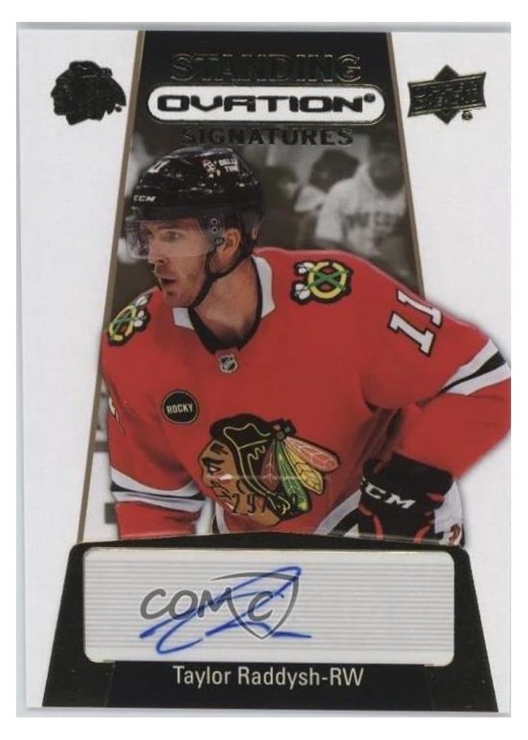 2023-24 Upper Deck Ovation Standing Ovation Signatures Taylor Raddysh #SOS-TR card