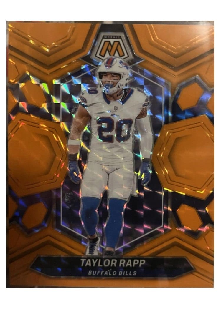 2024 Panini Mosaic Base Set Taylor Rapp Orange Fluorescent #28 card