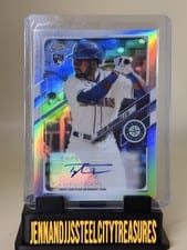 2021 Topps Chrome Update Autograph Taylor Trammell #CUSA-TT card