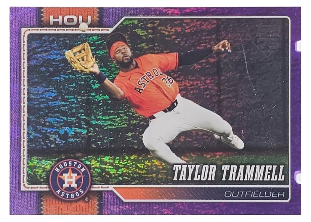 2026 Topps Base Set Taylor Trammell Purple Holo #124 card