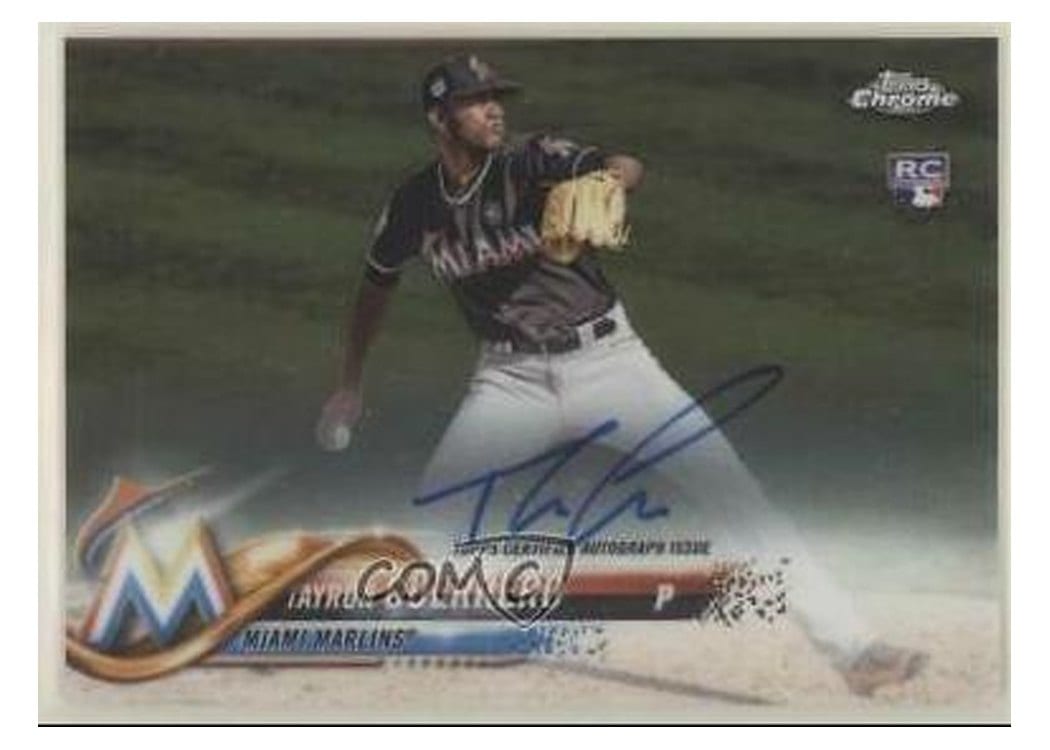 2018 Topps Chrome Rookie Autographs Tayron Guerrero #RA-TG card