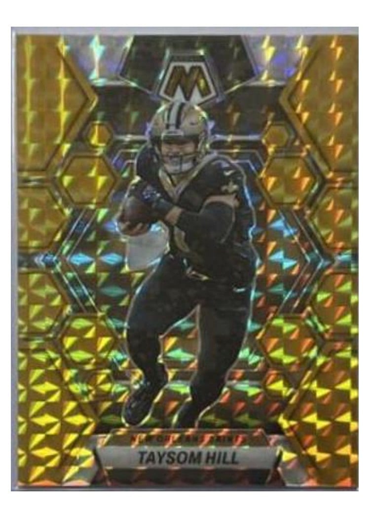 2023 Panini Mosaic Base Set Taysom Hill Gold #175 card