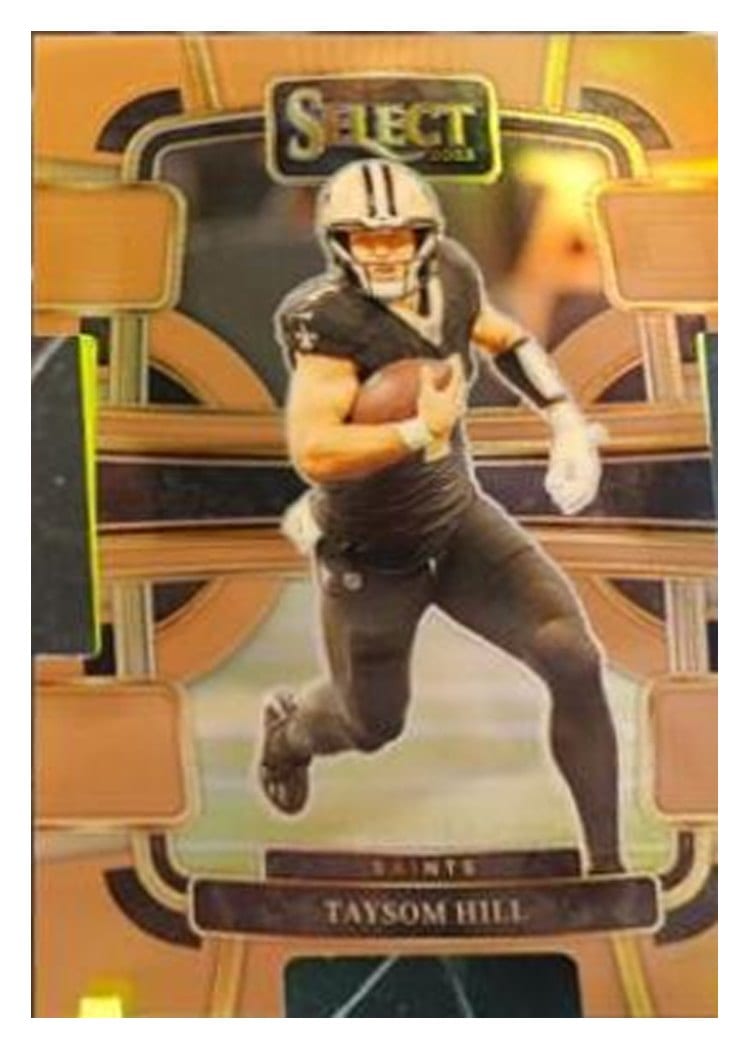 2023 Panini Select Base Set Taysom Hill Copper Prizm Die-Cut #71 card