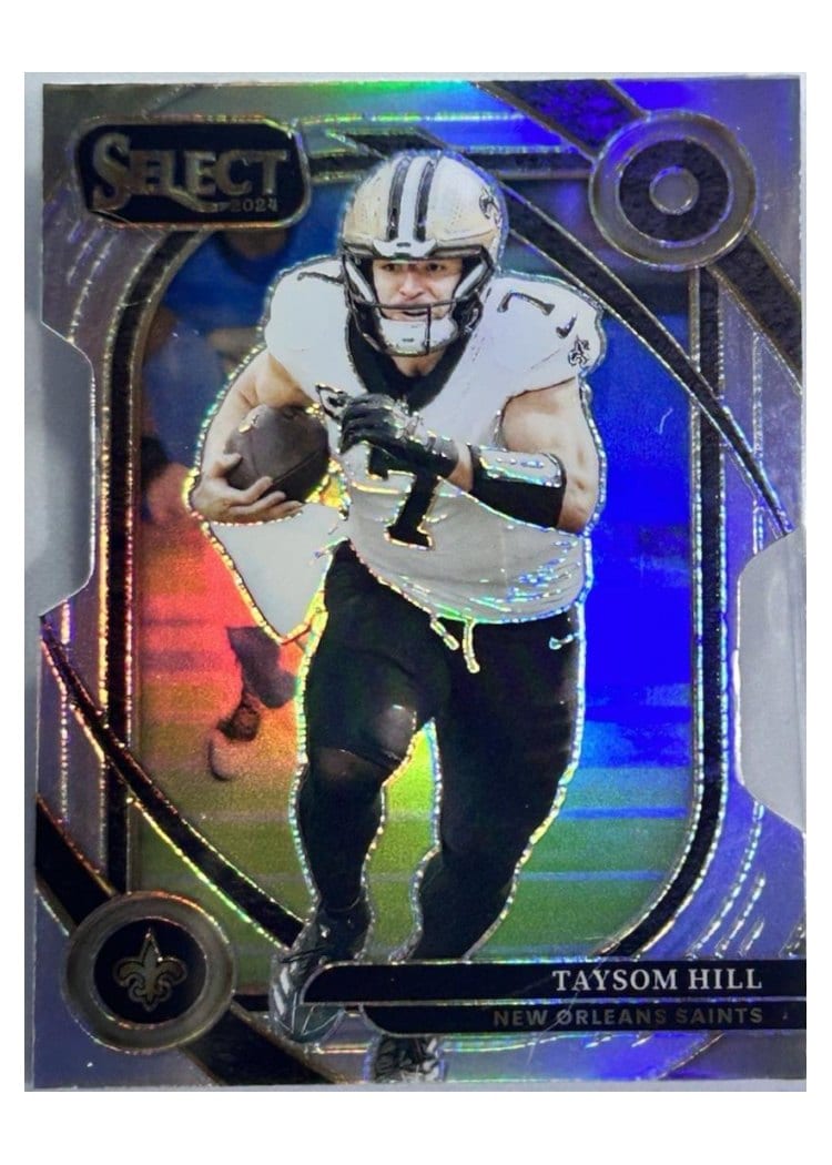 2024 Panini Select Base Set Taysom Hill Silver Prizm Die-Cut #295 card