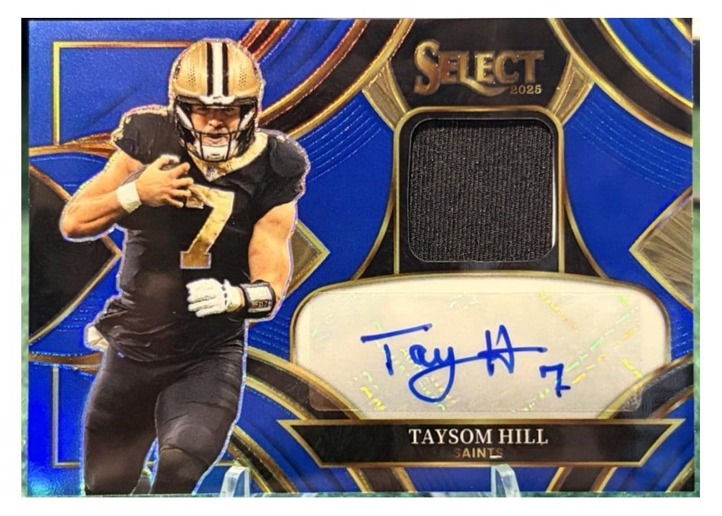 2025 Panini Select Signature Memorabilia Taysom Hill #4 card