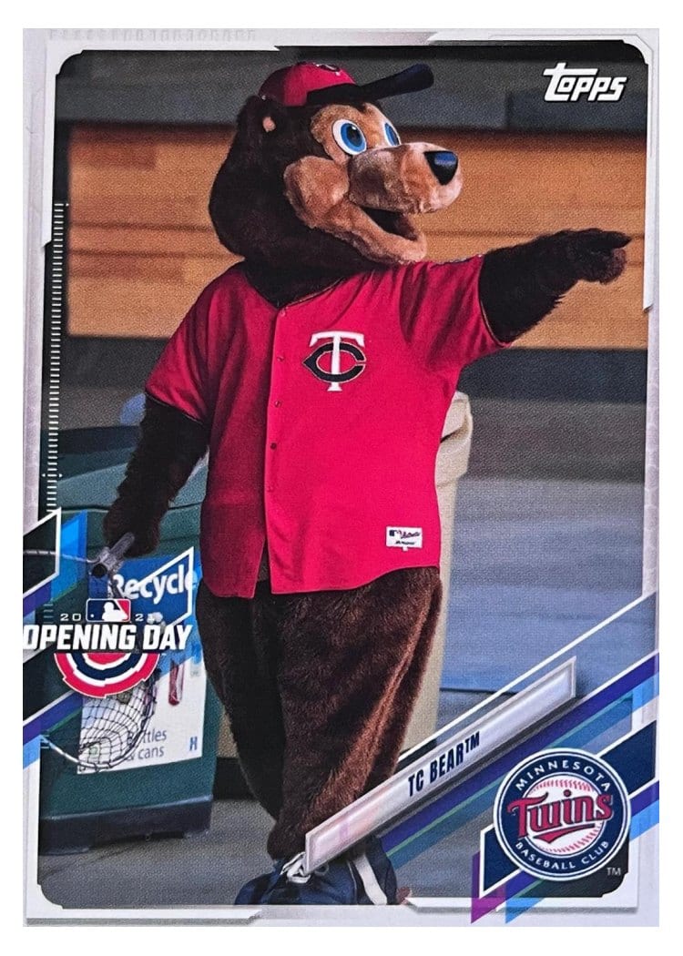 2021 Topps Opening Day Mascots TC Bear #M-17 card