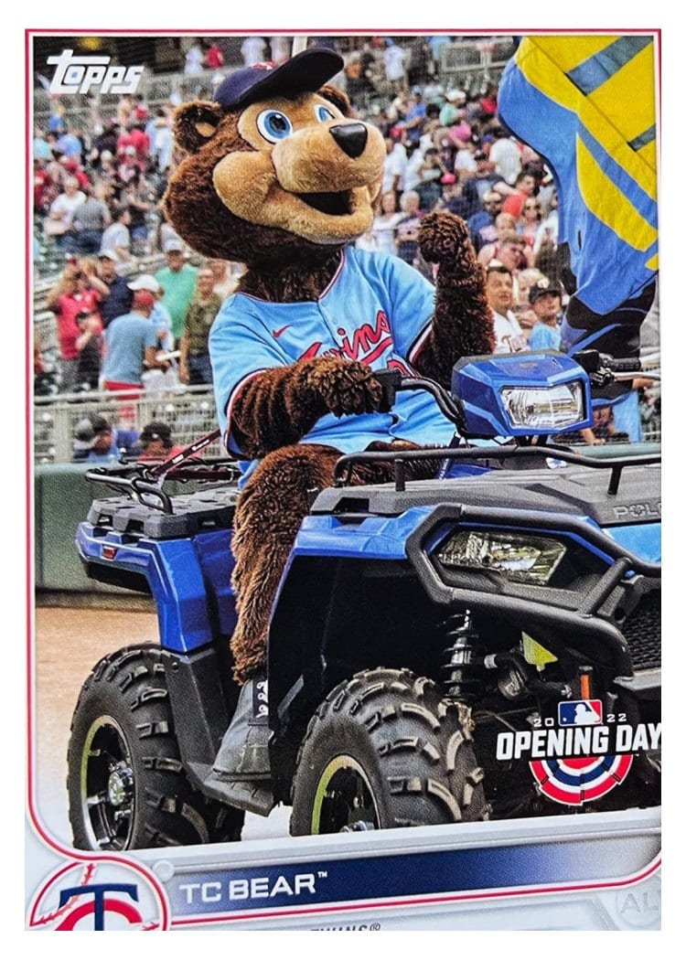 2022 Topps Opening Day Mascots TC Bear #M-13 card