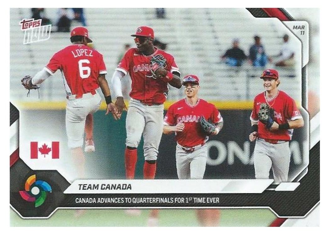 2026 Topps Now WBC Team Canada #WB25 card