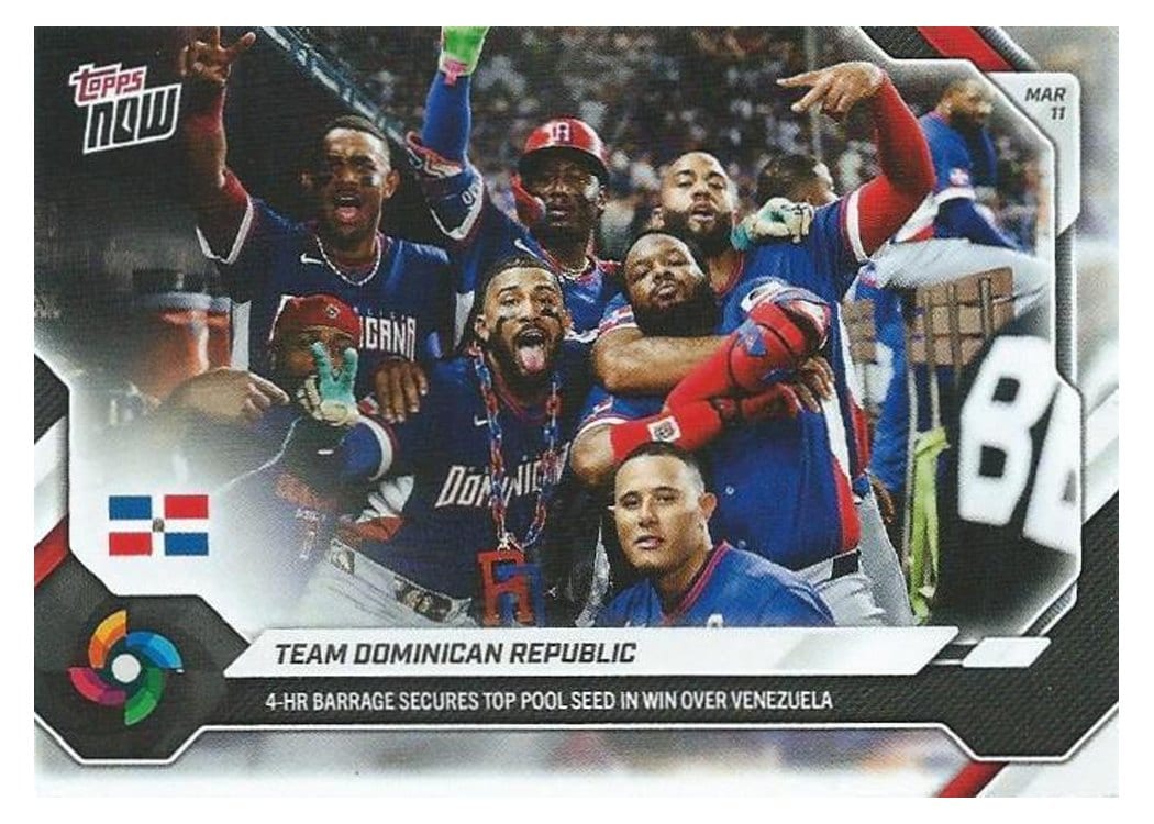 2026 Topps Now WBC Team Dominican Republic #WB26 card