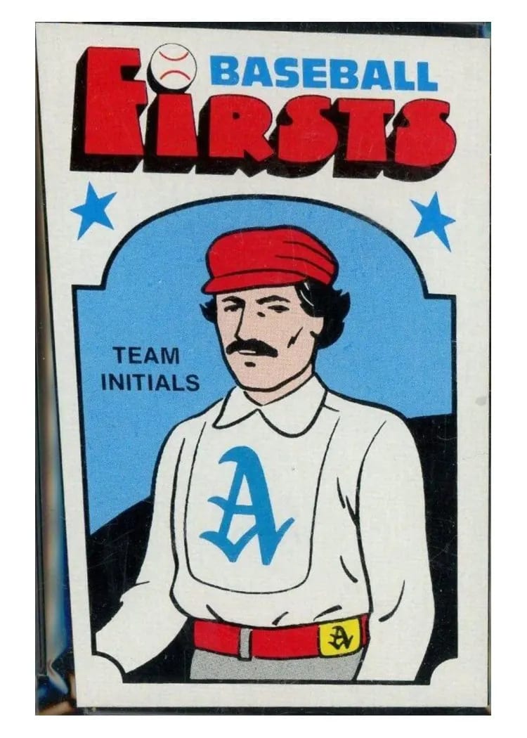 1974 Fleer Baseball Firsts Team Initials #31 card