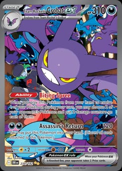 Team Rocket's Crobat ex Destined Rivals card