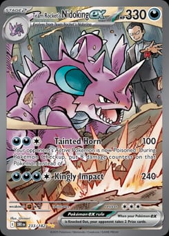 Team Rocket's Nidoking ex Destined Rivals card