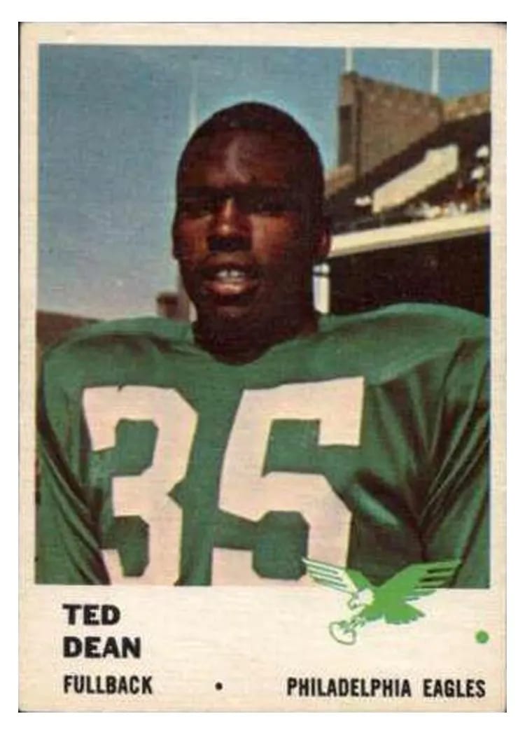 1961 Fleer Ted Dean #50 card