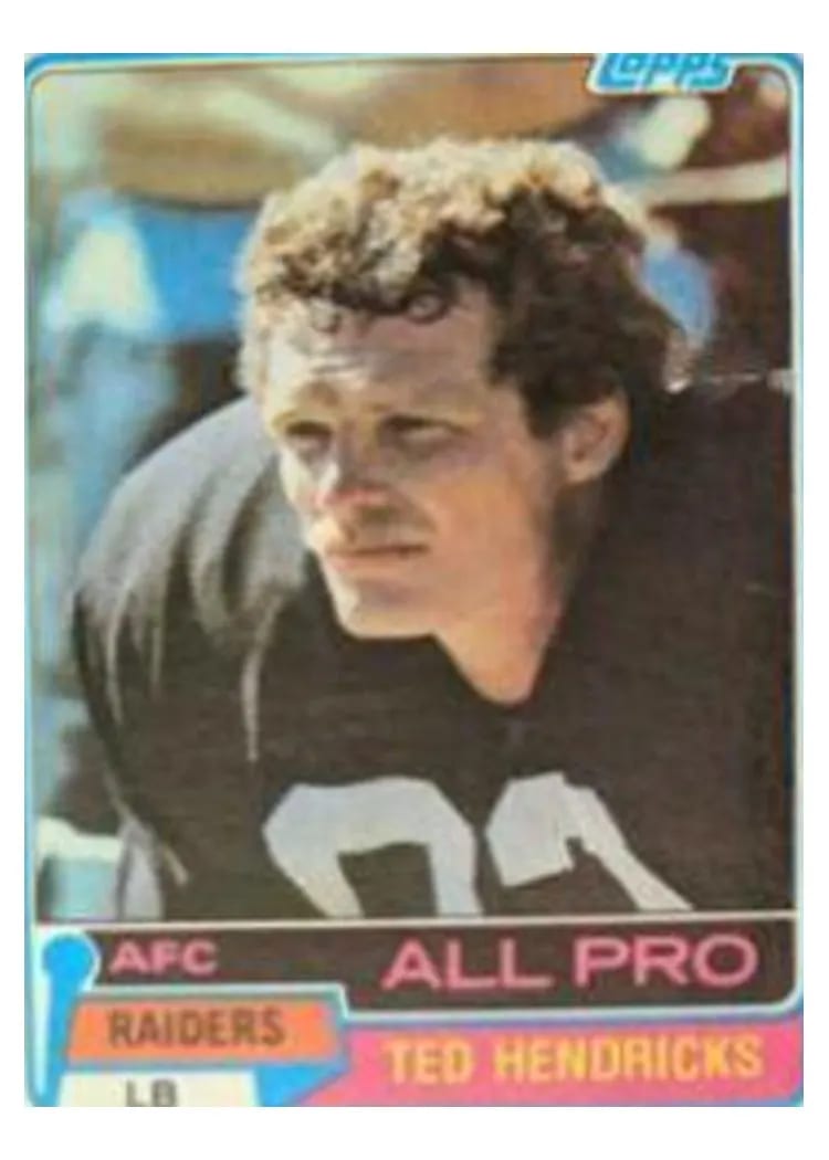 1981 Topps Ted Hendricks #200 card