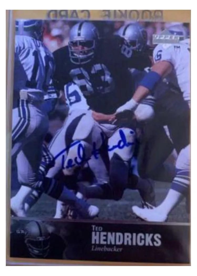 1997 Upper Deck Legends Ted Hendricks #AL-38 card
