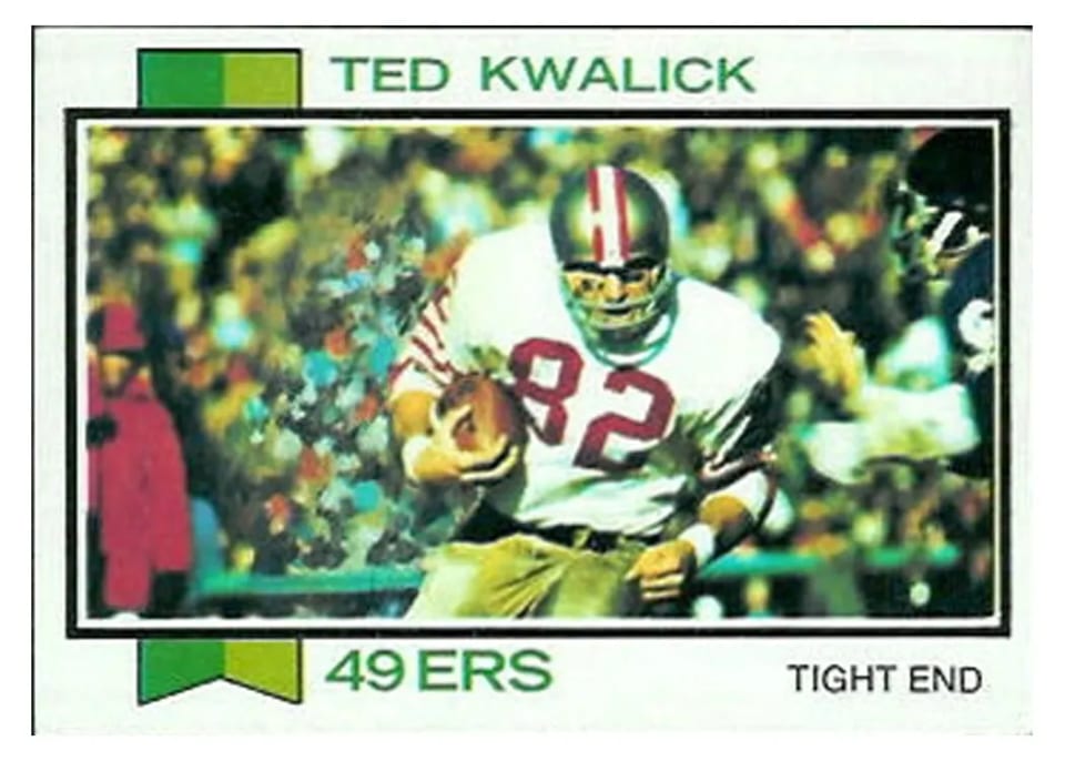1973 Topps Ted Kwalick #330 card