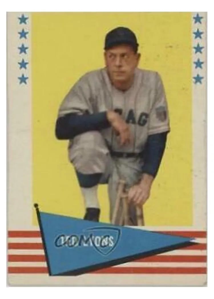 1961 Fleer Ted Lyons #122 card