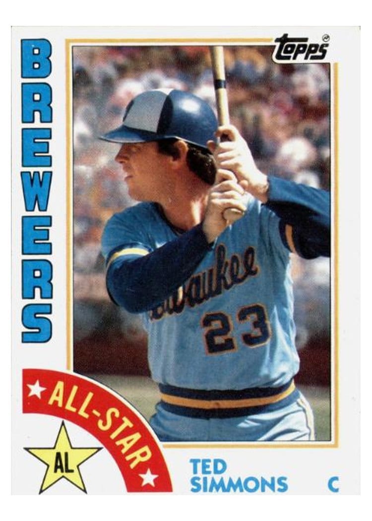 1984 Topps Ted Simmons #404 card