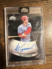 2022 Topps Chrome Black Autographs Ted Simmons #CBA-TS card