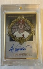 2022 Topps Gilded Collection Gold Frame Hall of Famers Autographs Ted Simmons #HAFA-TS card