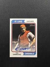 2023 Topps Heritage Real One Autographs Ted Simmons #ROA-TSS card