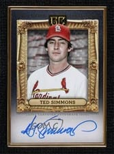 2024 Topps Gilded Collection Gold Frame Hall of Famers Autographs Ted Simmons #HAFA-TS card