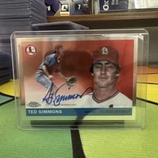 2025 Topps Chrome Platinum Autographs Ted Simmons #CPA-TSI card