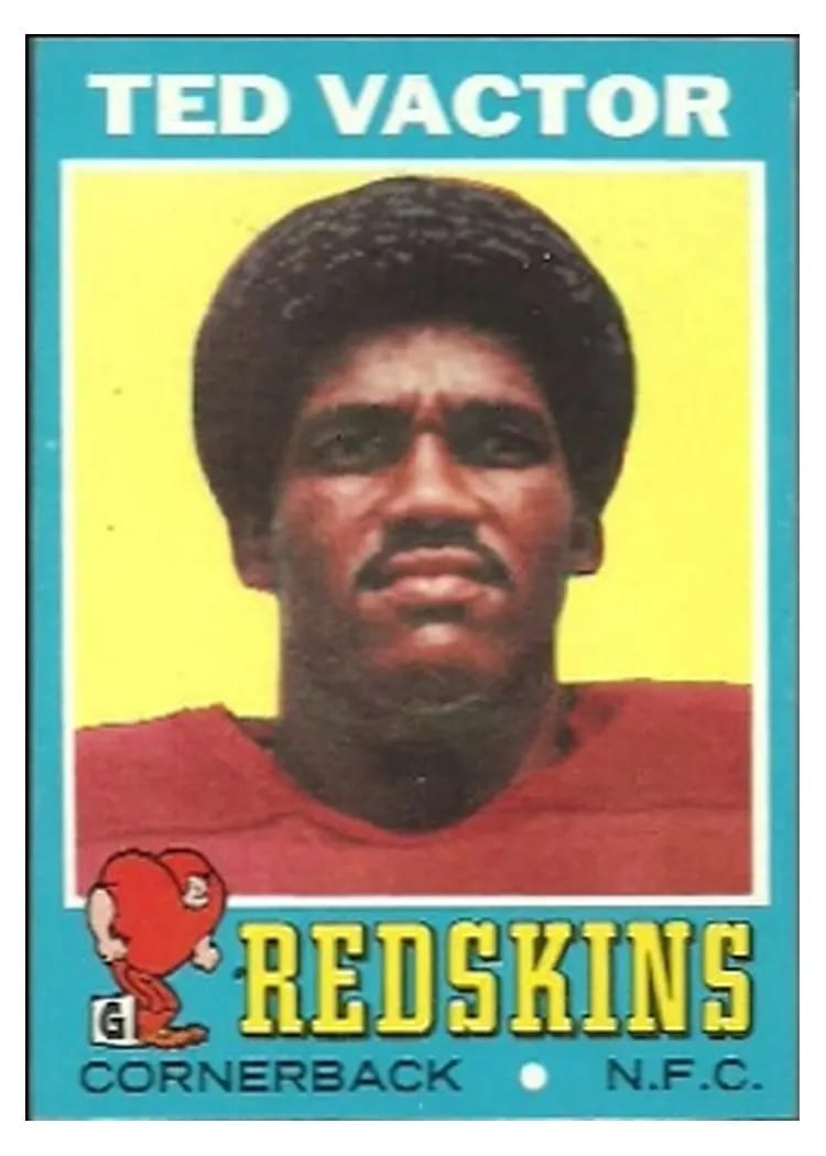 1971 Topps Ted Vactor #159 card