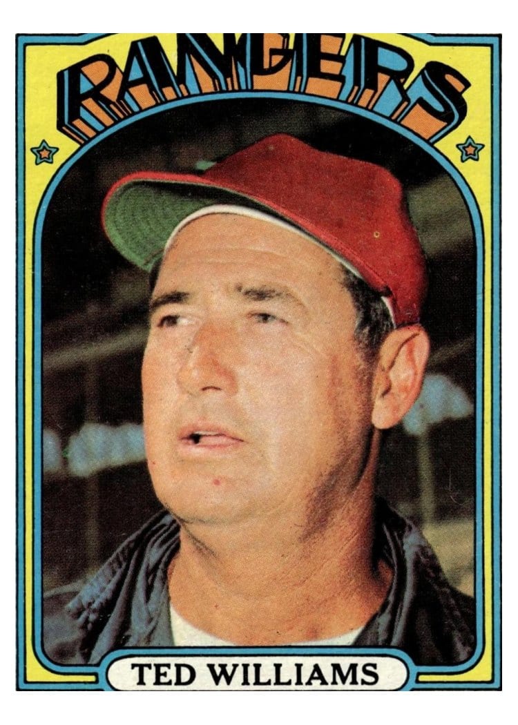 1972 Topps Ted Williams #510 card