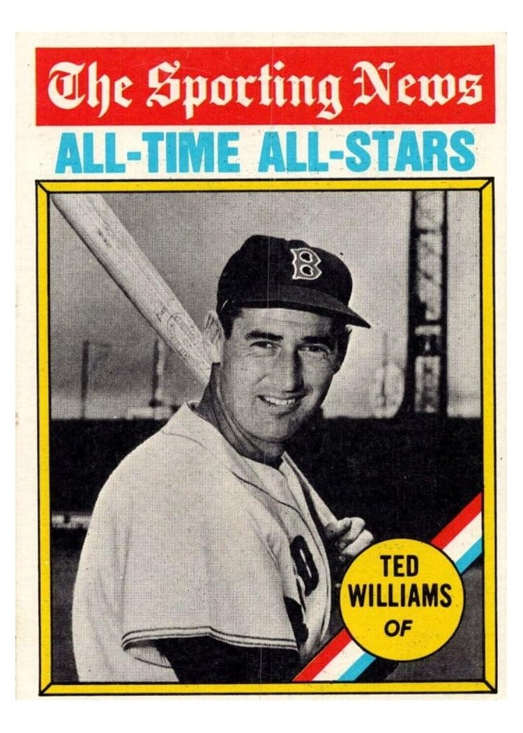 1976 Topps Ted Williams All Time All Star #347 card